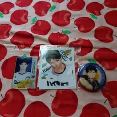 ハイキュー！！影山飛雄　缶バッジアクリルカードステッカーカード