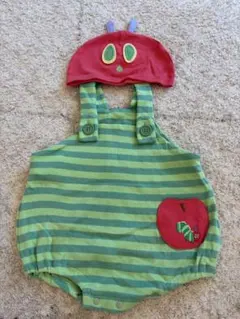 はらぺこあおむし ロンパース 70〜80cm 帽子付き