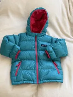 Patagonia ダウンコート ターコイズ/ピンク
