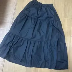 美品GRL 春夏黒ロングスカート(k8985a)♡M