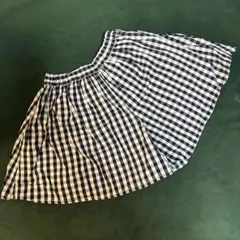 ギンガムチェック　キュロットスカート 115-125