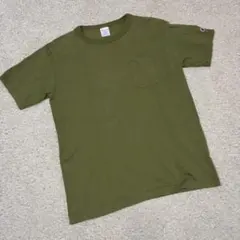 Champion T1011 オリーブ Tシャツ Mサイズ