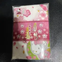 ［新品未開封京都限定］ハローキティ 桜柄タオル 約34cm x 72cm