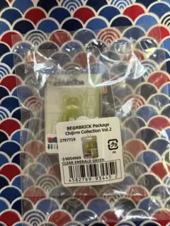 ベアブリック パッケージチャームコレクションvol.2 クリアエメラルドグリーン