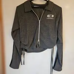 ジップ付 長袖Tシャツ Y2K レディース L