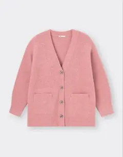 GU オーバーサイズカーディガン ピンク