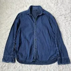 JOHNジョンブル　インディゴ　デニム　シャツ　長袖