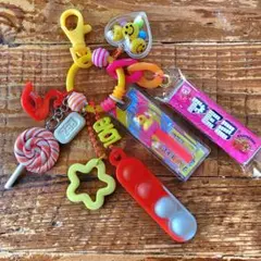 ☺︎じゃらじゃらキーホルダー☺︎カラフルお菓子