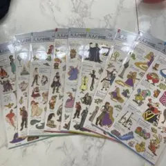 大人の図鑑シール ディズニー プリンセス シンデレラ ヴィランズ 9枚セット