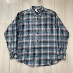 patagonia パタゴニア オーガニックコットン シャツ ブルー オンブレ