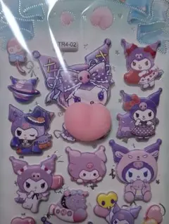 クロミ　おしりシール　ハート　桃　スクイーズ　ぷくぷく　ゆめかわ　b2