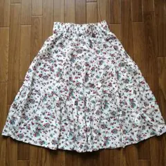vintage 古着 小花柄 三段 ティアード スカートのサムネイル