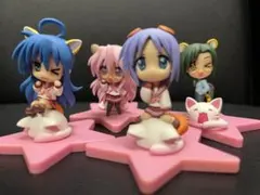 『 らき⭐︎すた 』　ミニディスプレイ フィギュア　4体まとめ売りのサムネイル