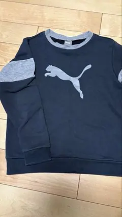 PUMA トレーナー ネイビー グレー140cm