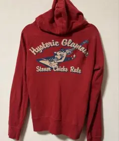 激安　HYSTERIC GLAMOUR ギターガールダブルジップパーカー