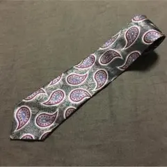 美品 ANIES VALENTINO ペイズリー柄ネクタイ