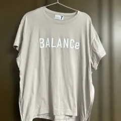 BALANCe ロゴ 半袖Tシャツ サイドジップ ベージュのサムネイル