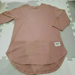 キッズ 120 ワンピース ペアマノン 綿100% ピンク 女の子 春夏 長袖