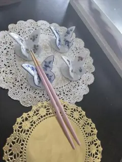 みい様専用❗リンドナー　蝶の形状 陶器製箸置き 4個セット