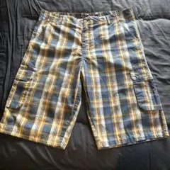 チェックショーツQuick Silver シティボーイ　サーフスケート　短パン