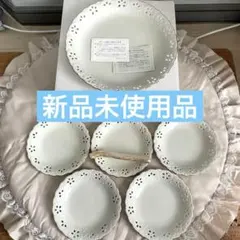 新品 たち吉 Adam & Eve ホワイト デザート皿 ベリーセット フィオレのサムネイル