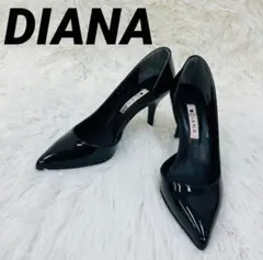 DIANA ダイアナ ハイヒール パンプス ブラック 22cm ポインテッドトゥ