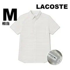 LACOSTE 銀ワニ Slim Fit 半袖シャツ ストライプのサムネイル