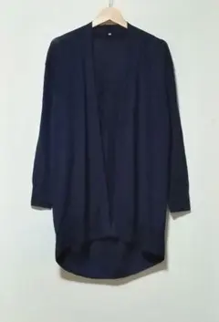 無印良品 ウールシルク ミドル丈カーディガン