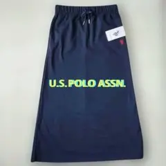 【新品】【タグ付き】U.S. POLO ASSN. ネイビー ロングスカート　L