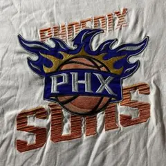 ​00s NBA フェニックスサンズ バック刺繍ロゴ Tシャツ 白 XL B系のサムネイル