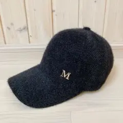 新品 レディース 帽子 キャップ 秋コーデ ゴルフ 大人女子 もふもふ ブラック