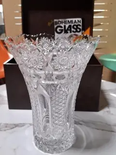 ボヘミアングラス　ガラス　花瓶　中古品　箱無し　クリスタル 2025年最新】ボヘミアガラス 花瓶の人気アイテム - メルカリ