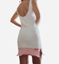 ALBA ROSA ニット タイトワンピース 白 y2k 平成ギャル レア 着画