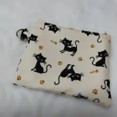 猫柄 ミニポーチ ハンドメイド