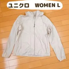 ユニクロ　ポケッタブルUVカットパーカー L ベージュのサムネイル