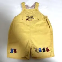 ミキハウス　ホットビスケッツ　オーバーオール　サロペット　　レトロ　80cm