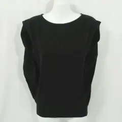 UNIQLO U リブニット ノースリーブ 黒 S