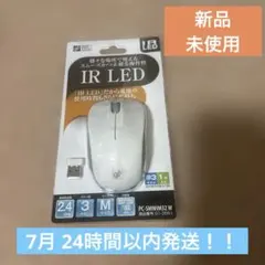 オーム電機 IR LED ワイヤレスマウス PC-SMWIM32 Wのサムネイル