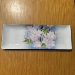 陶あん 京焼 あじさい 陶器 長角皿 紫陽花柄 和食器 プレート - メルカリ