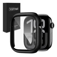 Apple Watch 11/10 ケース 46mm ブラック フィルム一体型
