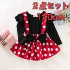 ミニーちゃん風 コスプレ ワンピース 衣装 仮装 ハロウィン キッズ ブラック