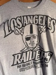80年代 USA製 ロサンゼルスレイダース ヴィンテージ ユニホーム レプリカL LOS ANGELES RAIDERSフットボールTシャツ（NFLロサンゼルス