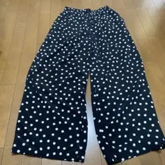 柄 ワイドパンツ