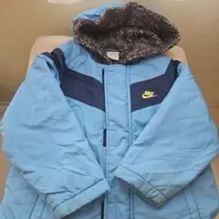 Nike 青 中綿コート フード付き110センチ