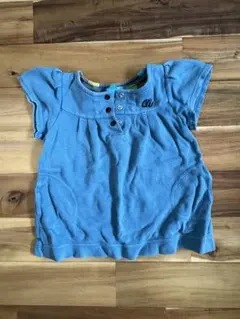 青 半袖シャツ 100cm