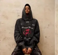 PERSONSOUL 23FW Dirty Hoodie パーカー　 S