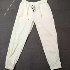 着用1回の美品★アイボリー ジョガーパンツ】ドローストリング付き