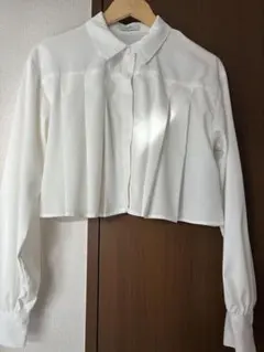 アースミュージックアンドエコロジー ショート丈ブラウス