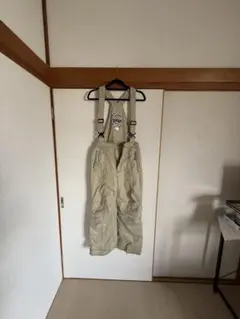 PB ベージュ オーバーオール Lサイズ