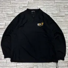90s GEAR ナイロンプルオーバー 企業ロゴ GSL 刺繍デザイン レア